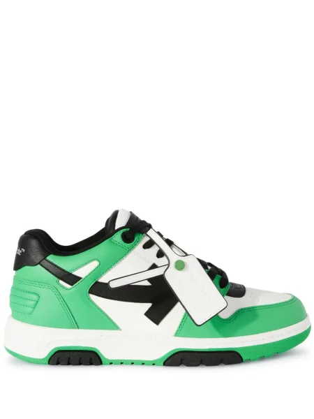 Sneakerși Off-white din piele business alb