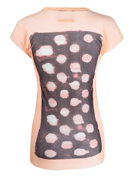Tričko Jean Paul Gaultier Pre-owned s potiskem s abstraktním vzorem oranžové