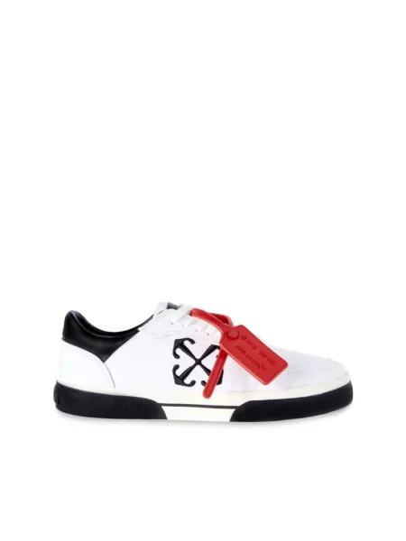 Sneakersy Off-white płócienne białe