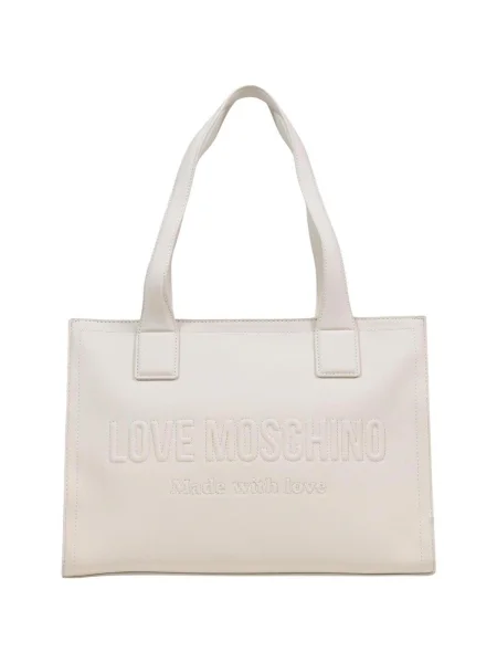 Love Moschino Geantă de umăr fildeş alb