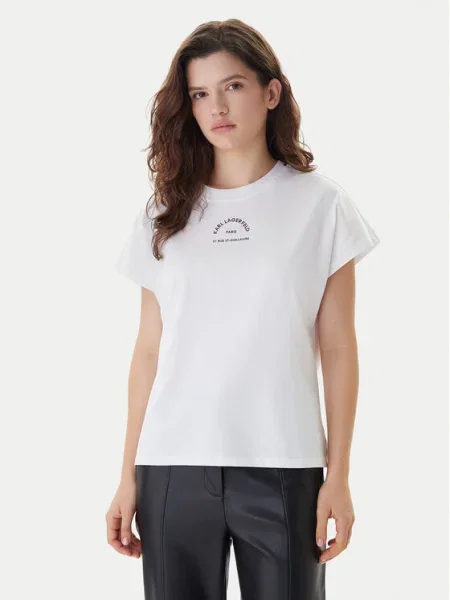 KARL LAGERFELD Tricou alb