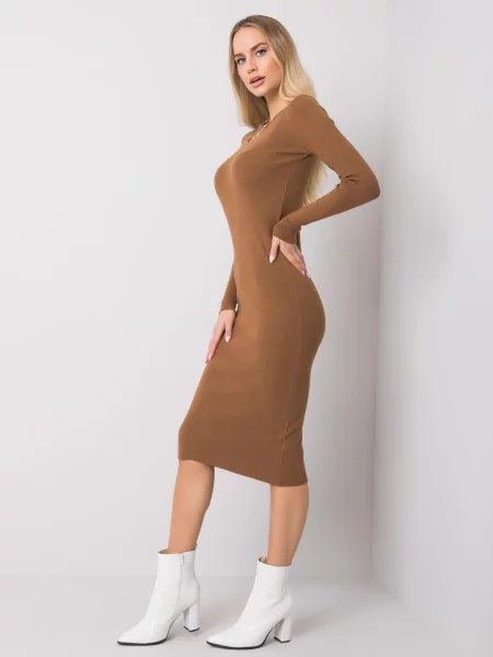 Rochie Fashionhunters de costum maro
