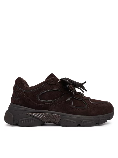 Sneakers Guess FLFIRR închis maro