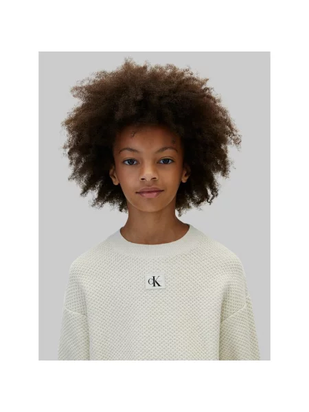 Sveter Calvin Klein Jeans béžová