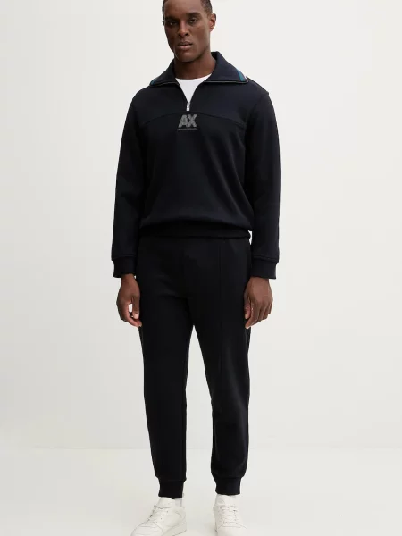 Спортивні штани Armani Exchange однотонні синій