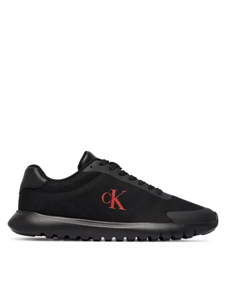 Calvin Klein Сникърси 3 Eva Runner Mesh черен