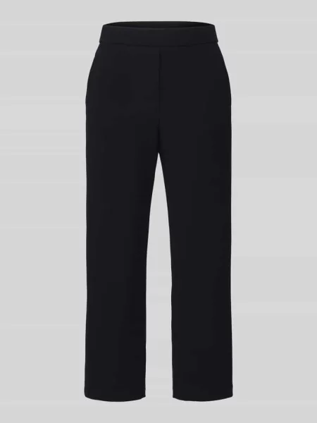 Spodnie o kroju regular fit z nogawką typu barrel leg z detalem z logo model PHIBI' Raffaello Rossi czarne
