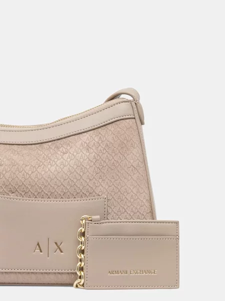 Armani Exchange baguette táska női bézs