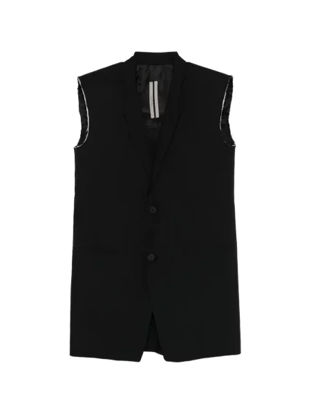 Γιλέκο Rick Owens με λαιμόκοψη v μαύρο