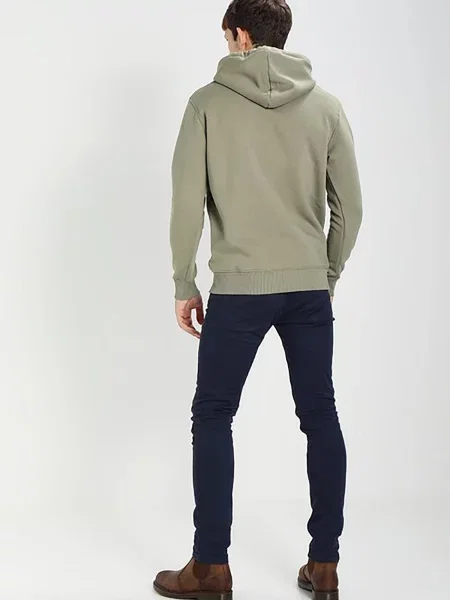 ALPHA INDUSTRIES Mikina Basic olivová čierna