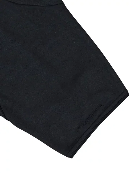Πουκάμισο Vetements με λαιμόκοψη v από ζέρσεϋ μαύρο