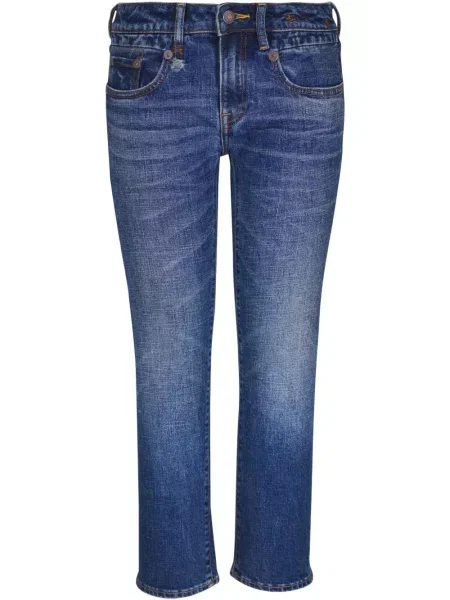 Skinny jeansy skinny R13 niebieskie
