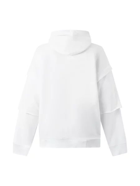 Bluza z kapturem Diesel z kapturem biała