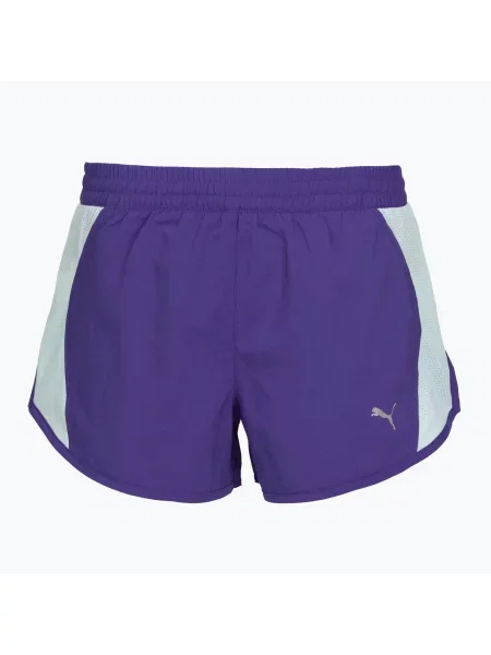 Pantaloni scurți de alergare pentru femei Puma Run Favorite Velocity 3" Shorts violet/blue/silver/black negru