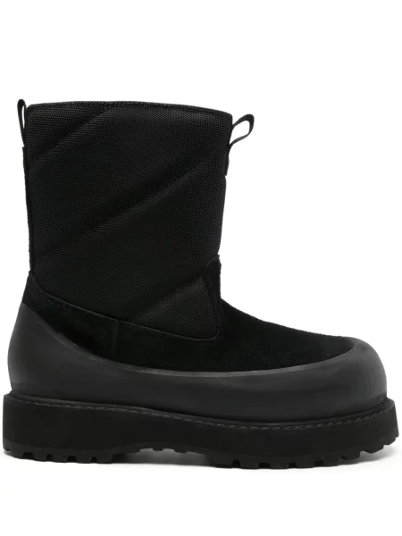 Botine Diemme din piele de căprioară chunky negru