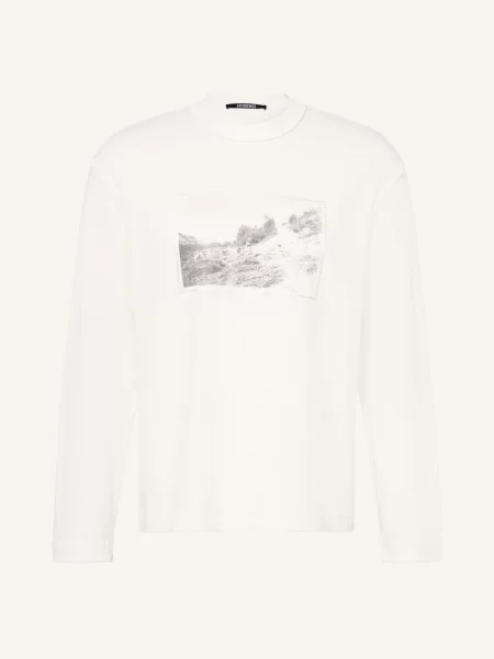 Jacquemus Koszulka Z Długim Rękawem Le Tshirt Paysan weiss