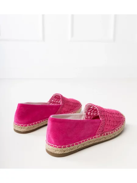 Мрежести полуотворени обувки D/ceo мъниста бяло