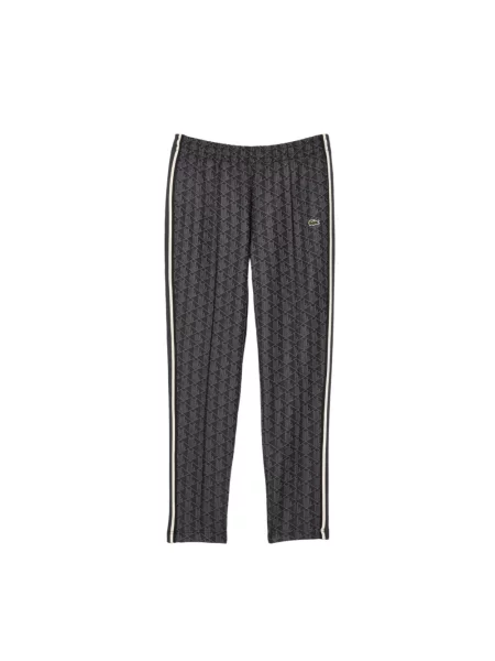 Spodnie Lacoste Paris Monogram szare S czarne