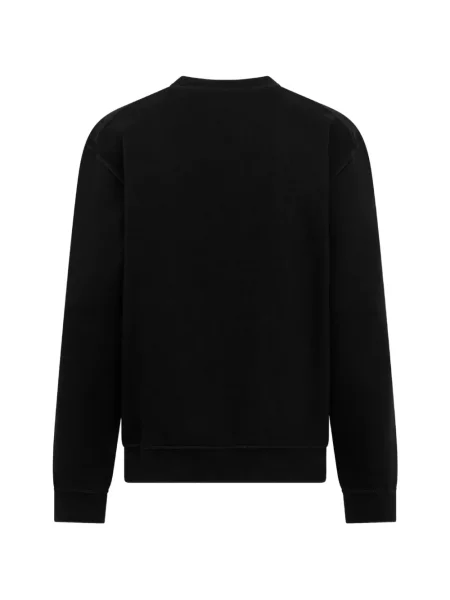 Hanorac crewneck Dsquared2 cu decolteu rotund negru