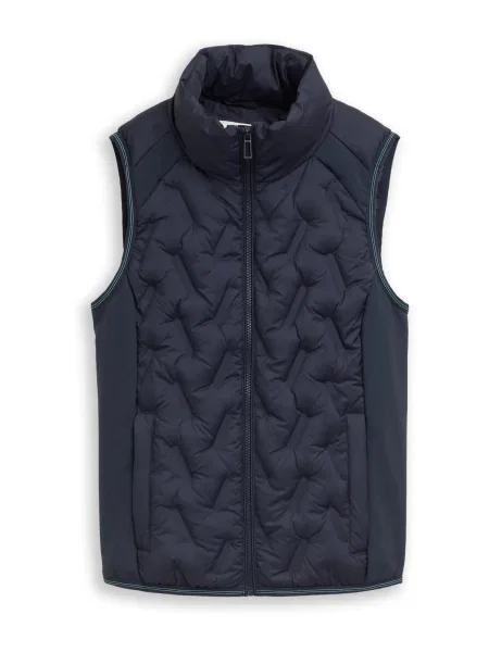 TOM TAILOR Vestă închis albastru