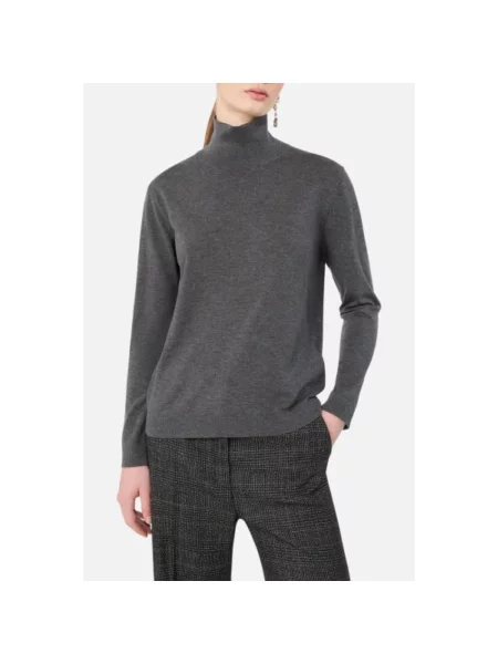 Sweter Weekend Max Mara wełniany szary