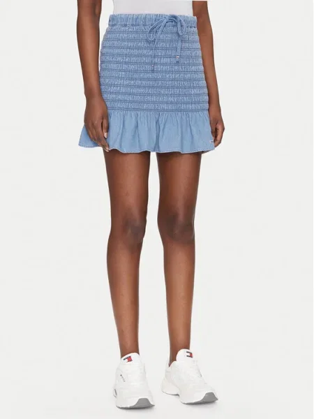 Tommy Jeans Fustă mini albastru