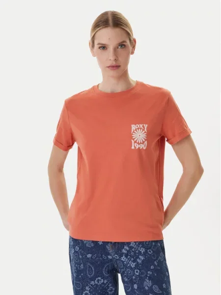 Roxy Majica Oceanregular oranžna
