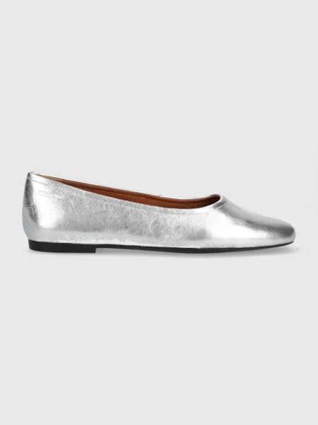 Кожени балеринки Vagabond Shoemakers Jolin сребристо