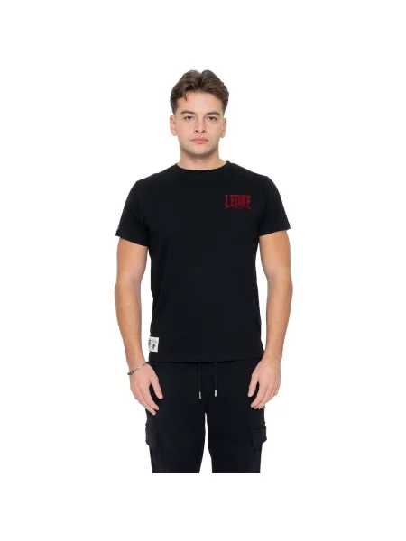 Scurt tricou Leone 1947 cu mâneci scurte negru