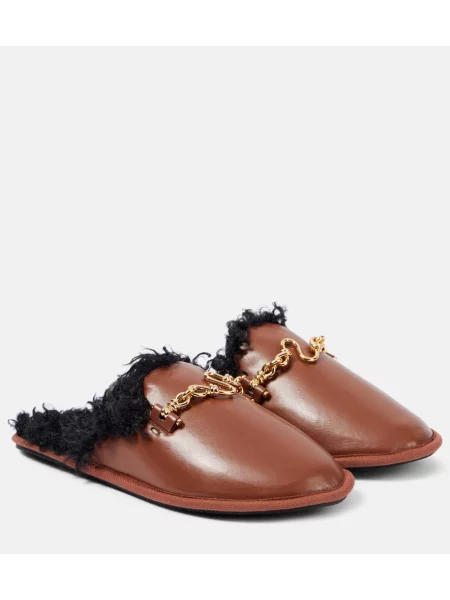 Papuci tip mules Stella Mccartney din piele