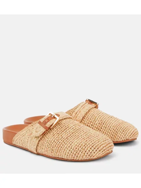 Papuci tip mules Clergerie bej