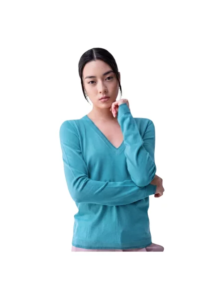 Dzianinowy sweter Liu Jo niebieski