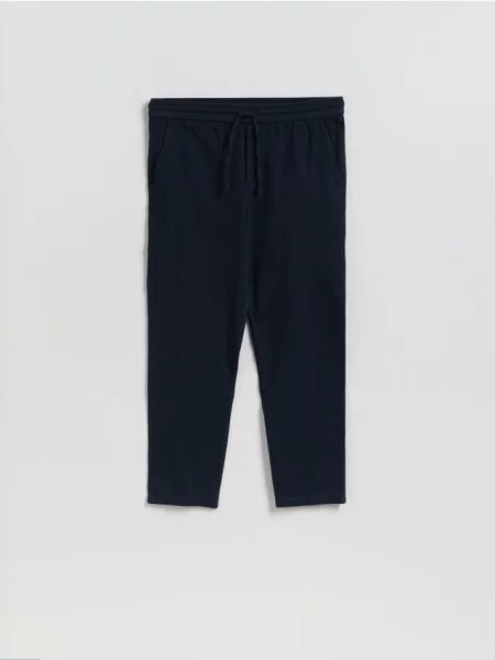 Reserved Pantaloni jogger cu conținut ridicat de in bleumarin