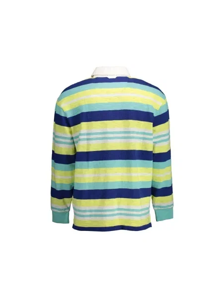 Polo Gant cu mâneci lungi albastru