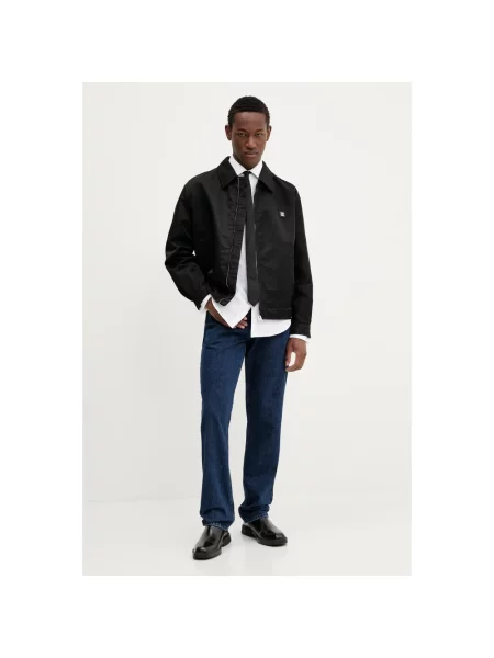 Karl Lagerfeld Jeans Jeansy Granatowy Straight Fit niebieskie