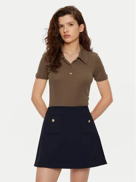 Tommy Hilfiger Polokošeľa hnedá