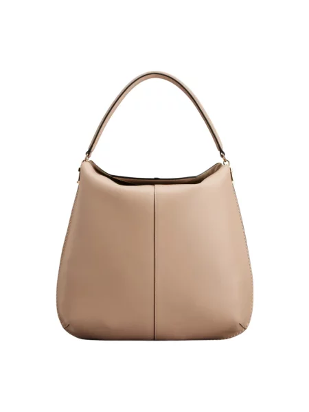 Torebka hobo Tod's skórzana beżowa