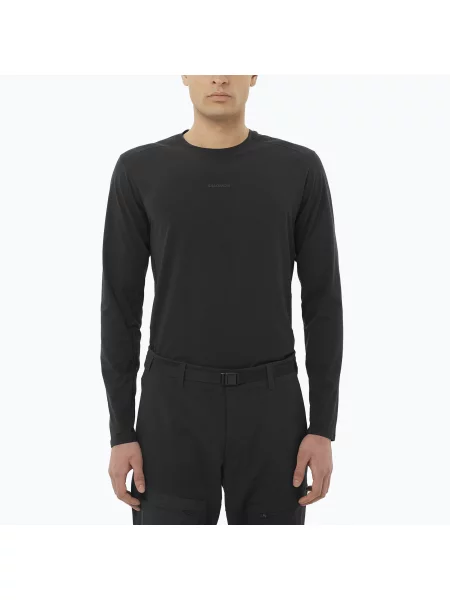Tricou cu mânecă lungă Salomon negru