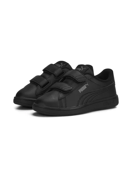 Dziecięce skórzane sneakersy Smash V czarne