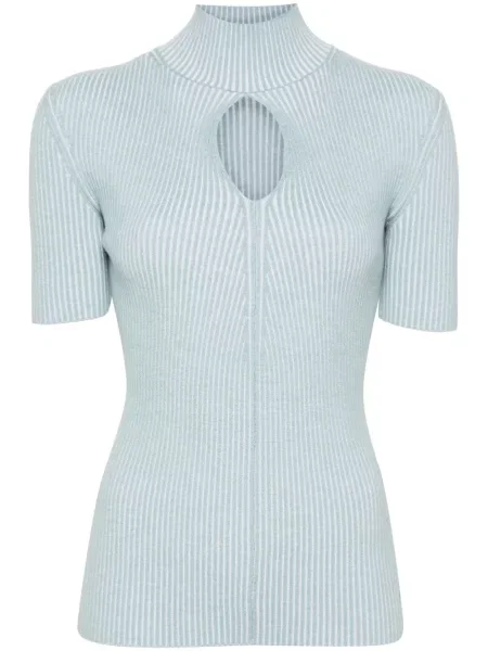 Top Fendi tricotate albastru