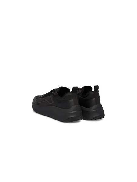 Calvin Klein Sneakersy Chunky Run Laceup Stripe Ny čierna