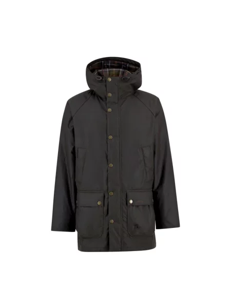 Woskowana parka Barbour zielona