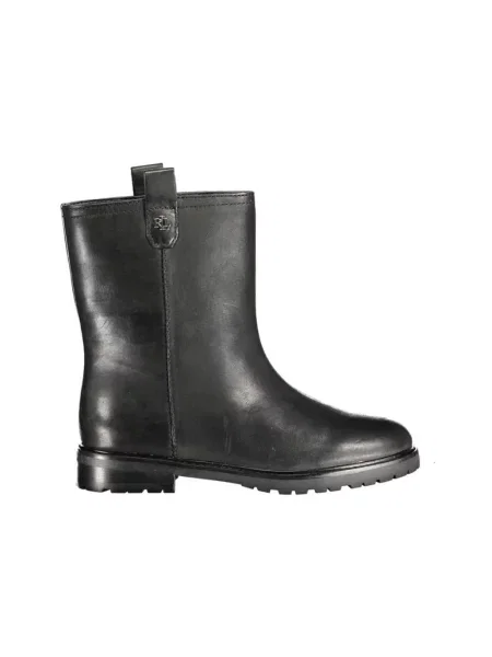 Botki Ralph Lauren skórzane wsuwane czarne