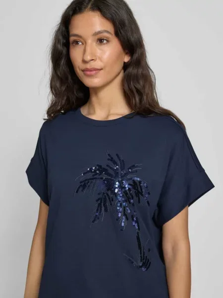 Bluza z rękawem Milano Italy granatowa