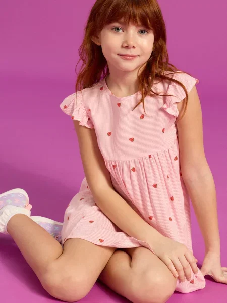 Sinsay Šaty babydoll růžová