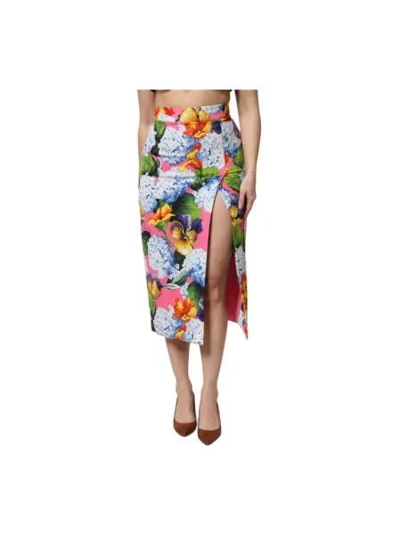 Spódnica midi Dolce And Gabbana z wysoką talią