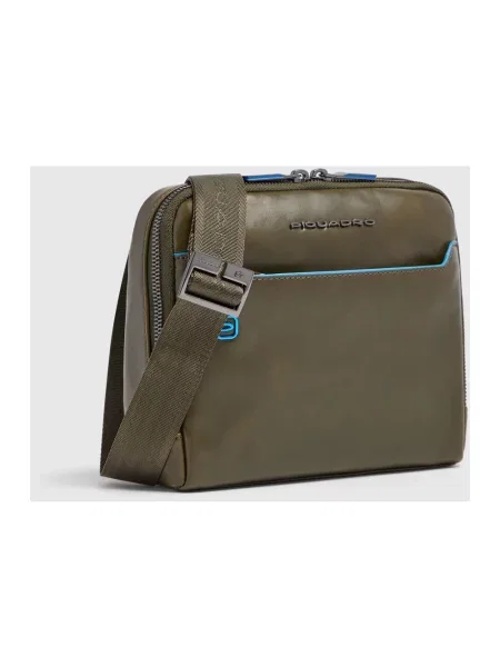 Torebka crossbody Piquadro skórzana zielona