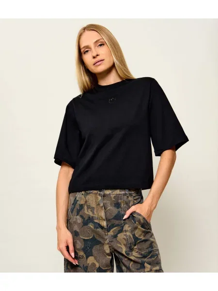 Pinko Tricou Niamey | Cropped Fit negru