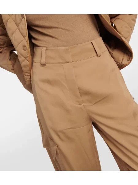 Pantaloni Joseph cu talie înaltă maro