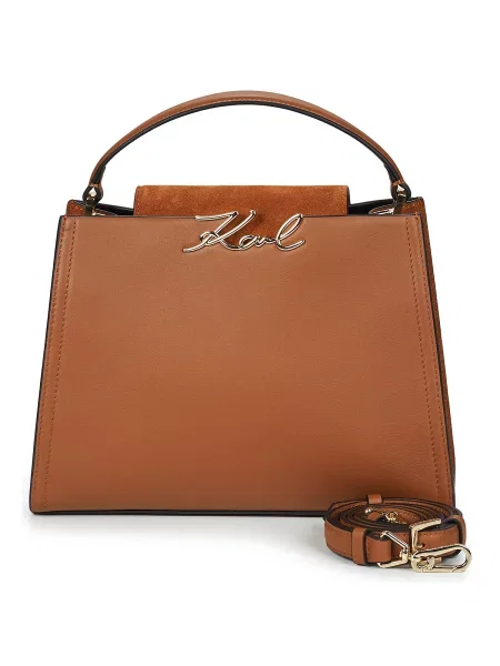 Karl Lagerfeld Kabelka K/Signature béžová hnědá